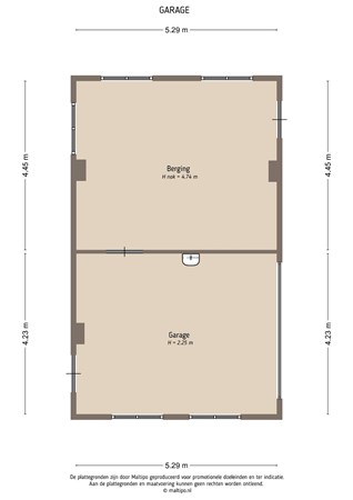 Floorplan - Lingedijk 2, 4152 EB Rhenoy